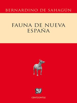 cover image of Fauna de Nueva España